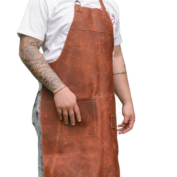 DELANTAL DE CUERO HOMBRE
