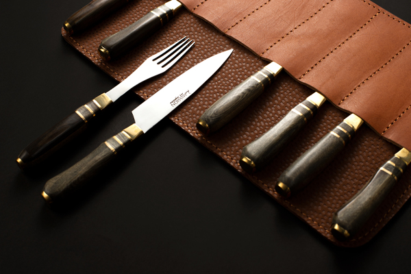 Estuche Cuero 4 Juegos Modelo L