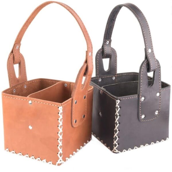 MATERA DE CUERO CUADRADA (Disponible unicamente en marron)