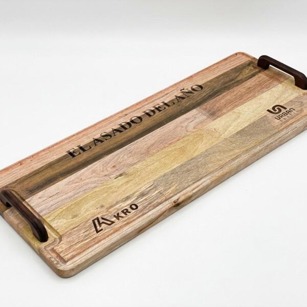 Madera Nativa con manija con dos grabados