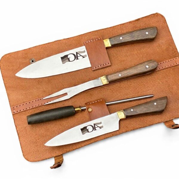 0746- Estuche asador madera con logo grabado