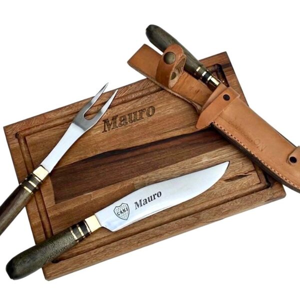0632-Jgo francia triple con tabla de 20 x 30 madera guayibira  y grabado