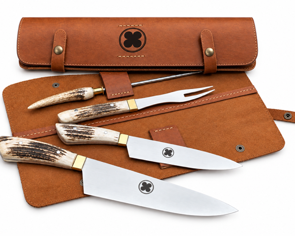 ESTUCHE ASADOR GRABADO ASTA  COLEGIO PALERMO CHICO